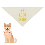 Custom Cream Gold Pet Scarf
