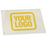 Custom Cream Gold Flag