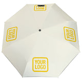 Custom Cream Gold Automatic Umbrella