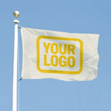 Custom Cream Gold Flag