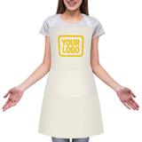 Custom Cream Gold Apron
