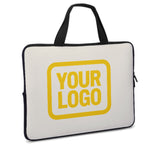 Custom Cream Gold Laptop Bag