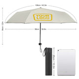 Custom Cream Gold Automatic Umbrella