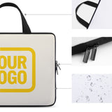 Custom Cream Gold Laptop Bag