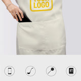 Custom Cream Gold Apron