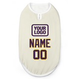 Custom Cream Purple Pet Vest