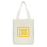 Custom Cream Purple Canvas Tote Bag