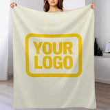 Custom Cream Gold Blanket