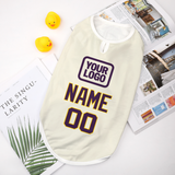 Custom Cream Purple Pet Vest