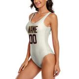 Custom Cream Purple Swimsuit