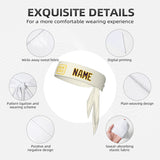 Custom Cream Purple Headband