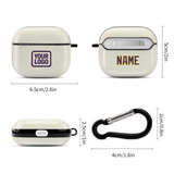 Custom Cream Purple AirPods Case (3rd Generation)