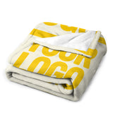 Custom Cream Gold Blanket
