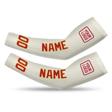 Custom Cream Red Arm Sleeve