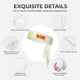 Custom Cream Red Headband