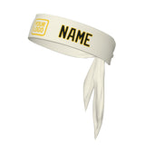 Custom Cream Black Headband
