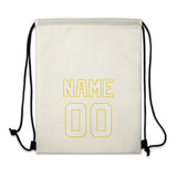 Custom Cream White Drawstring Bag
