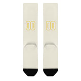 Custom Cream White Knee-High Sock