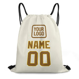 Custom Cream Khaki Drawstring Bag