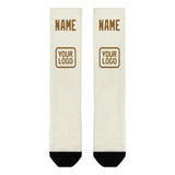 Custom Cream Khaki Knee-High Sock