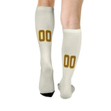 Custom Cream Khaki Knee-High Sock