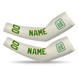 Custom Cream Emerald Green Arm Sleeve