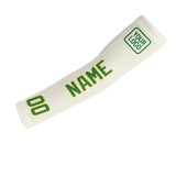 Custom Cream Emerald Green Arm Sleeve