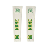 Custom Cream Emerald Green Arm Sleeve