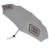 Custom Gray Brown Automatic Umbrella