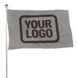 Custom Gray Brown Flag