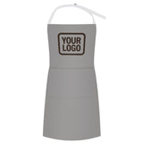 Custom Gray Brown Apron