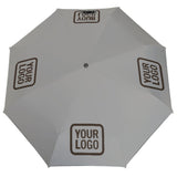 Custom Gray Brown Automatic Umbrella