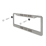 Custom Gray Brown License Plate Frame