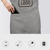 Custom Gray Brown Apron