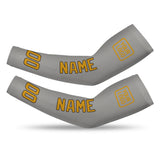 Custom Gray Yellow Arm Sleeve