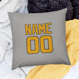 Custom Gray Yellow Pillowcase
