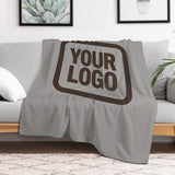 Custom Gray Brown Blanket