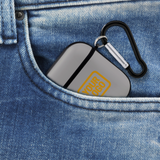 Custom Gray Yellow AirPods Case