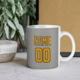 Custom Gray Yellow Mug