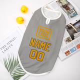 Custom Gray Yellow Pet Vest