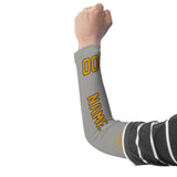 Custom Gray Yellow Arm Sleeve