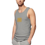 Custom Gray Yellow Men's Tank Top