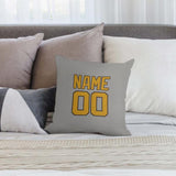 Custom Gray Yellow Pillowcase