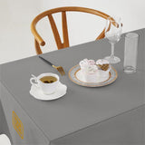 Custom Gray Brown Square Table Cloth