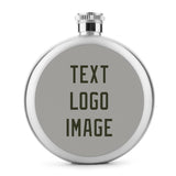 Custom Gray Olive Hip Flask