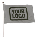 Custom Gray Olive Flag