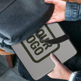 Custom Gray Olive Laptop Bag