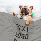 Custom Gray Olive Pet Blanket