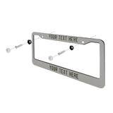 Custom Gray Olive License Plate Frame