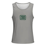 Custom Gray Green Men's Tank Top